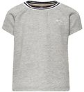 Hummel T-shirt - HMLDemi - Grey Melange/Glitter