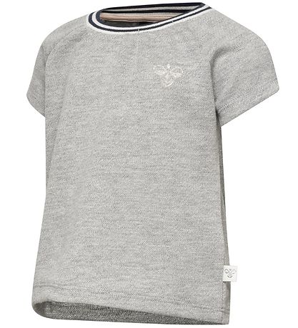 Hummel T-shirt - HMLDemi - Gråmeleret m. Glimmer Hummel T-shirt - HMLDemi - Gråmeleret m. Glimmer