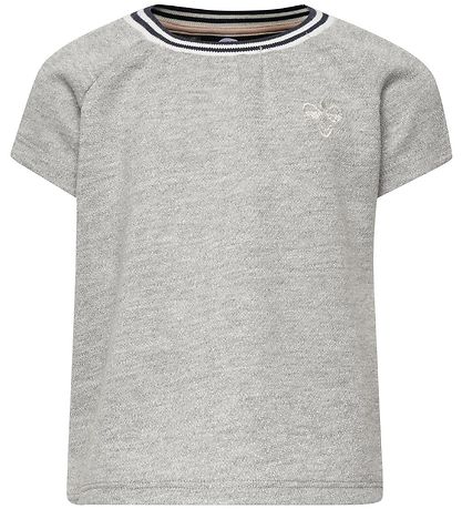 Hummel T-shirt - HMLDemi - Gråmeleret m. Glimmer Hummel T-shirt - HMLDemi - Gråmeleret m. Glimmer