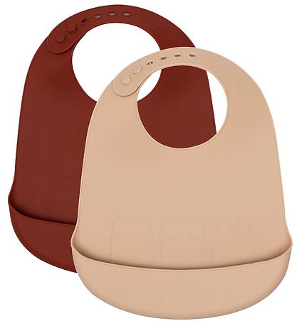 We Might Be Tiny Hagesmæk - 2-pak - Silikone - Beige/Rust We Might Be Tiny Hagesmæk - 2-pak - Silikone - Beige/Rust