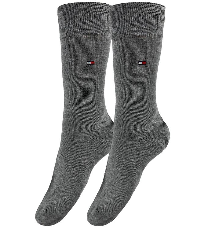 Tommy Hilfiger Strømper 2P Men Classic Sock Grå Str 39/42 Herre