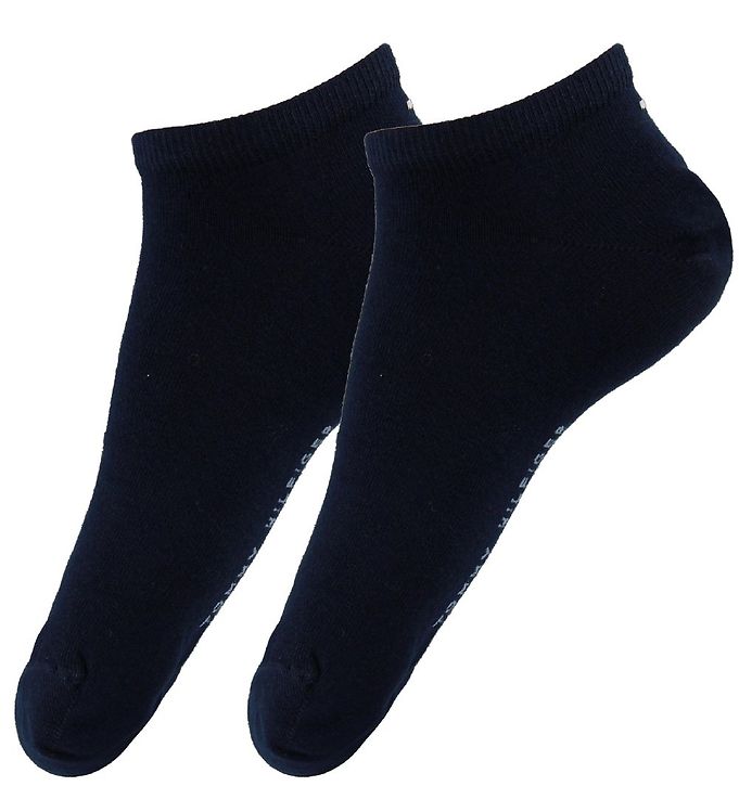 Tommy Hilfiger Strømper 2P Men Sneaker Sock Mørkblå Str 39/42 Herre