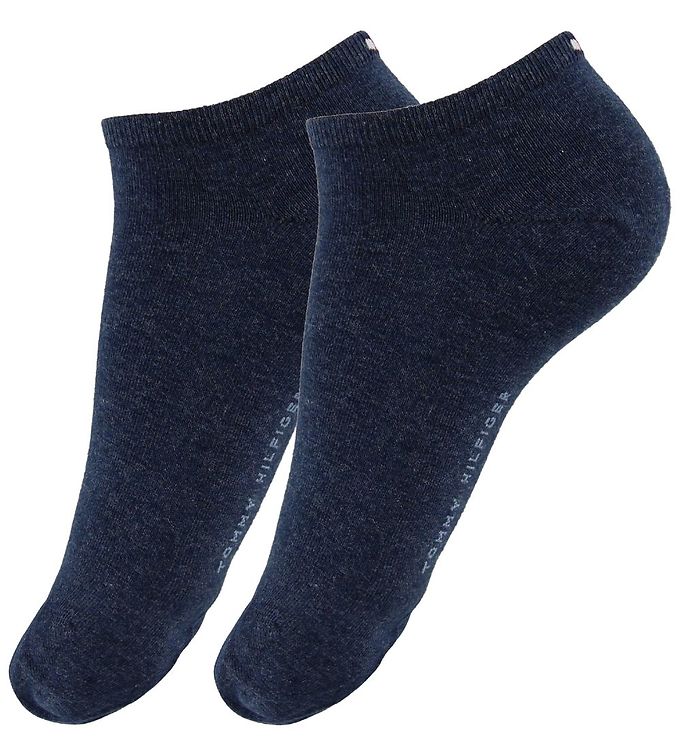 Tommy Hilfiger Strømper 2P Women Sneaker Sock Jeansblå Str 35/38 Dame