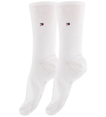 Tommy Hilfiger 양말 - 2개입 - 캐주얼 - 화이트 Tommy Hilfiger 양말 - 2개입 - 캐주얼 - 화이트