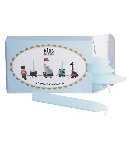Kids by Friis Lys til Fødselsdagstog - 10 stk - Lyseblå Kids by Friis Lys til Fødselsdagstog - 10 stk - Lyseblå