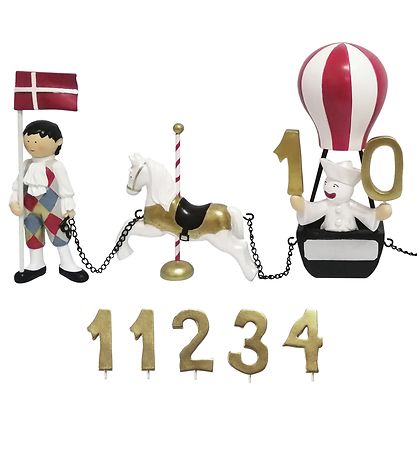 Kids by Friis Fødselsdagstog - 45 cm - Harlekin & Columbine