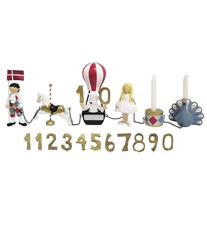 Kids by Friis Fødselsdagstog - 45 cm - Harlekin & Columbine