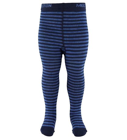 Melton Strømpebukser - Navystribet