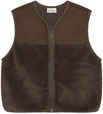 Minymo Fleecevest - Teddy - Chocolate Chip