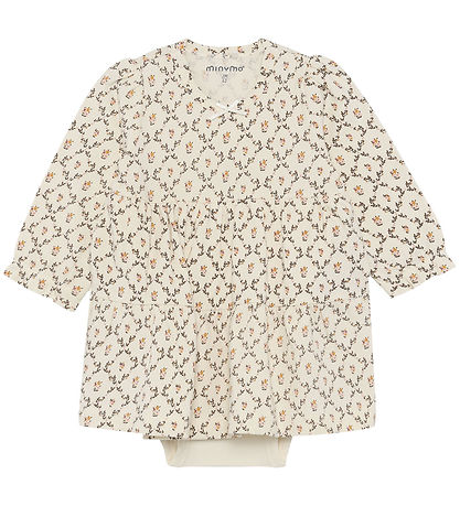 Minymo Kjolebody l/æ - AOP - Seedpearl