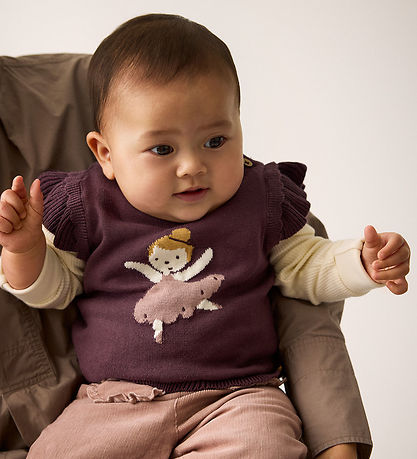 Minymo Vest - Strik - Huckleberry
