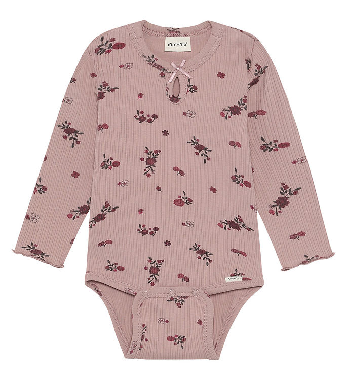 Minymo Body l/æ - Rib - AOP - Fawn