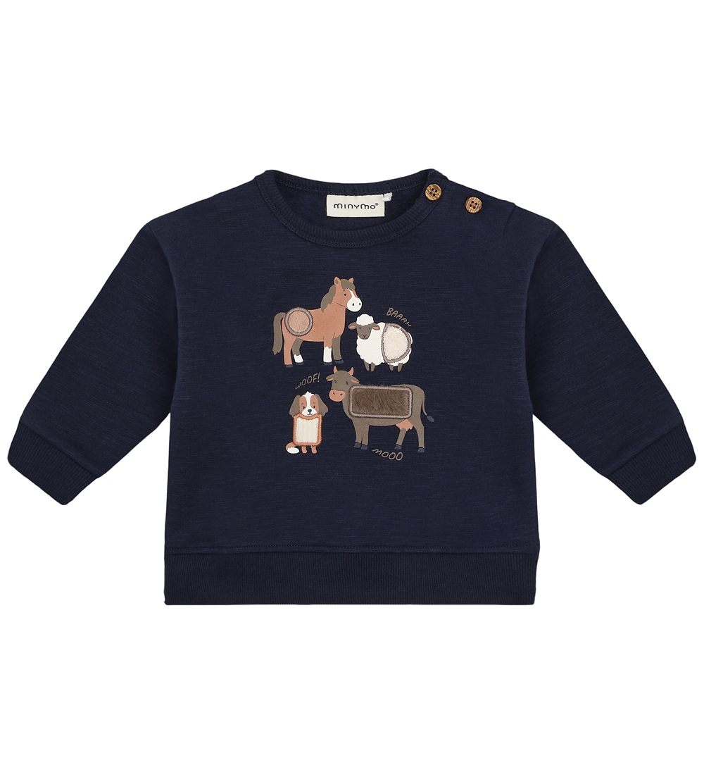 Minymo Sweatshirt - Dark Sapphire - Minymo - 2 Jahre (92) - Sweatshirts