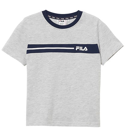 Fila T-shirt - Faverga - Regular Graphic - Light Grey Melange