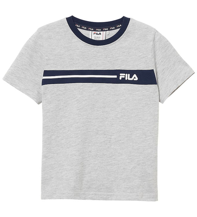 Fila T-shirt - Faverga - Regular Graphic - Light Grey Melange