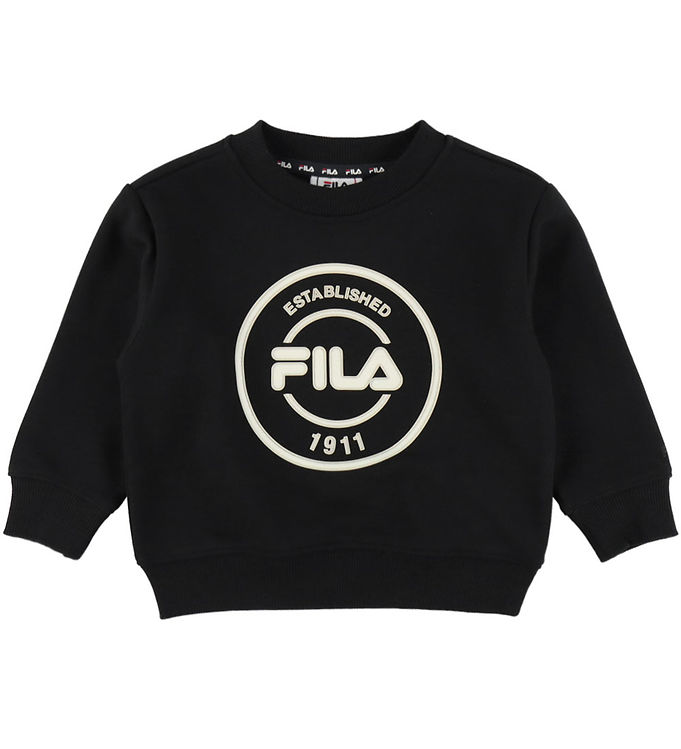 Fila Sweatshirt - Relaxed Graphic Brushed - Sort m. Logo