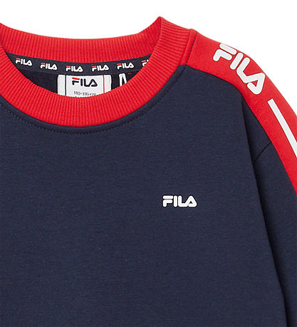 Fila Sweatshirt - Faverga - Regular Graphic Crewneck - Black Iri