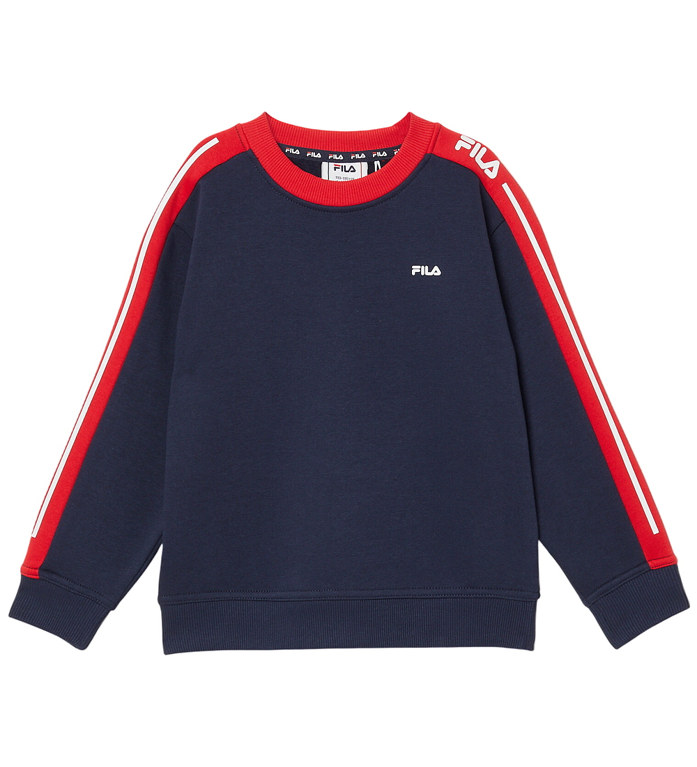 Fila Sweatshirt - Faverga - Regular Rundhalsausschnitt mit Grafi - Fila - 7-8 Jahre (122-128) - Sweatshirts