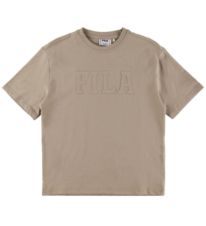 Fila T-shirt - Coredo - Loose Varsity - Weathered Teak