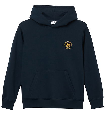 Fila Hættetrøje - Andalo - Relaxed Graphic Brushed - Dark Sapphi