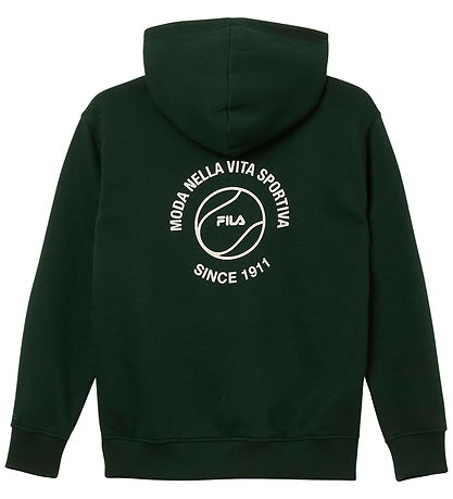 Fila Hættetrøje - Andalo - Relaxed Graphic Brushed - Scarab
