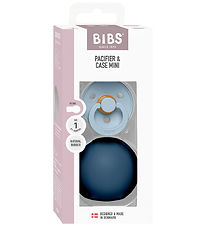 BIBS Colour Sut/Sutteboks - Str. 1 - Rund - Baby Blue/Steel Blue