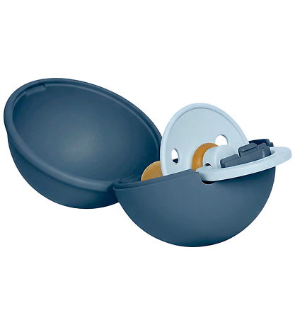 BIBS Colour Sut/Sutteboks - Str. 1 - Rund - Baby Blue/Steel Blue