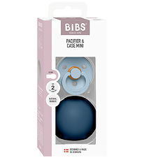 BIBS Colour Sut/Sutteboks - Str. 2 - Rund - Baby Blue/Steel Blue