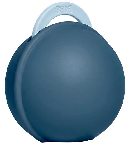BIBS Colour Sut/Sutteboks - Str. 2 - Rund - Baby Blue/Steel Blue