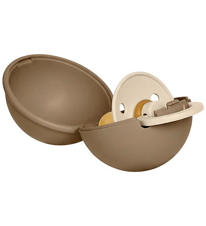 BIBS Colour Sut/Sutteboks - Str. 1 - Rund - Vanilla/Dark Oak