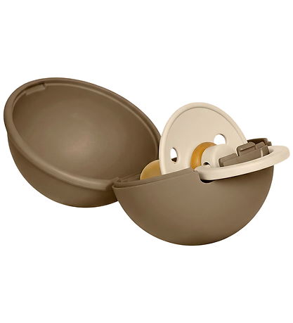 BIBS Colour Sut/Sutteboks - Str. 2 - Rund - Vanilla/Dark Oak