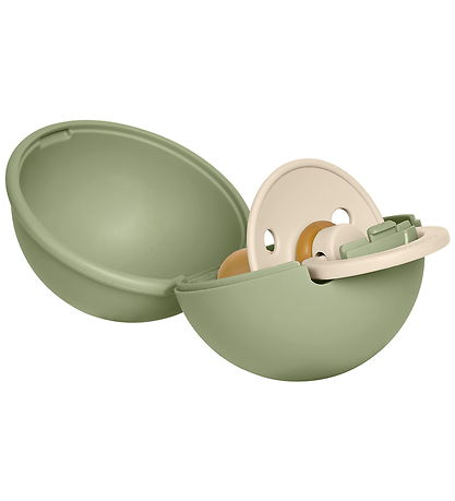 BIBS Colour Sut/Sutteboks - Str. 1 - Rund - Ivory/Sage