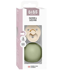 BIBS Colour Sut/Sutteboks - Str. 2 - Rund - Ivory/Sage