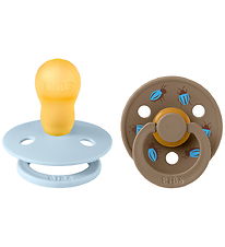 BIBS Studio Colour Sutter - Str. 3 - Rund - 2-pak - Baby Blue/Da