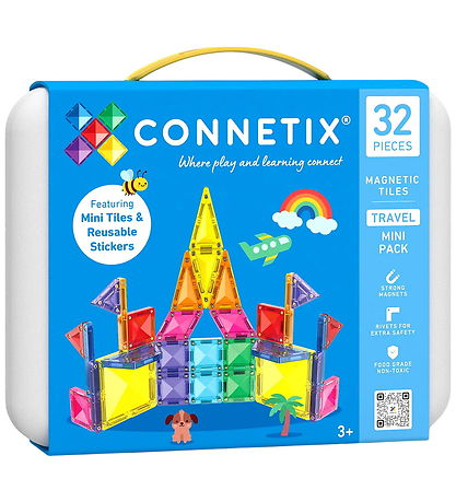 Connetix Magnetsæt - 32 Dele - Travel Mini Pack