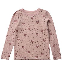 Hust and Claire Bluse - Uld/Viscose - HCAbba - Dusty Rose m. Hea