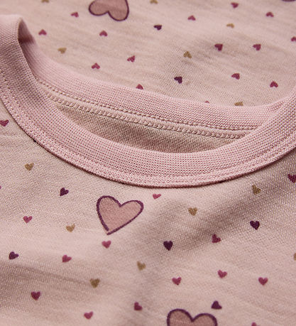 Hust and Claire Bluse - Uld/Viscose - HCAbba - Dusty Rose m. Hea