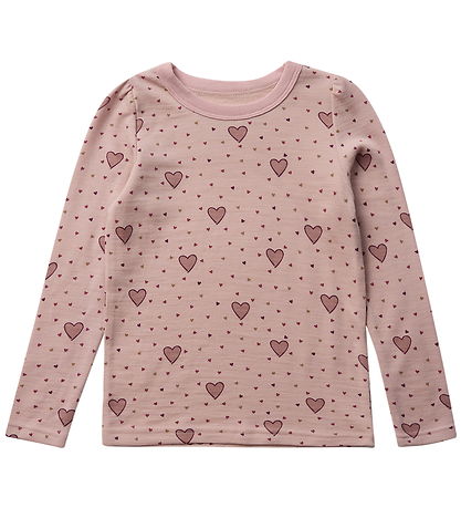 Hust and Claire Bluse - Uld/Viscose - HCAbba - Dusty Rose m. Hea