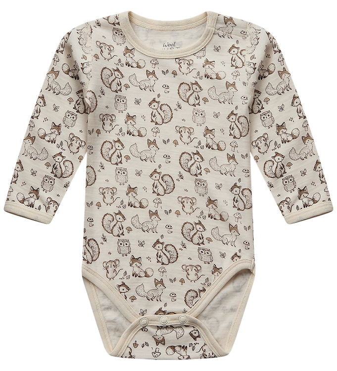 Hust and Claire Body l/æ - Merino Uld - HCBo Woodland - Off Whit
