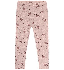 Hust and Claire Leggings - Uld/Viscobe - HCLaki Hearts - Dusty R