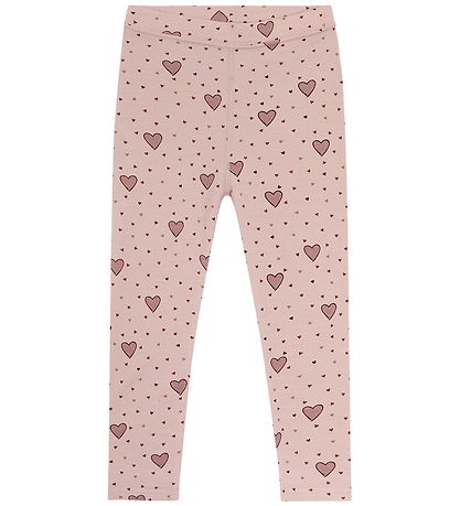Hust and Claire Leggings - Uld/Viscobe - HCLaki Hearts - Dusty R