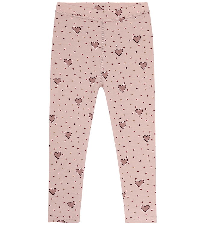 Hust and Claire Leggings - Uld/Viscobe - HCLaki Hearts - Dusty R