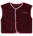 That's Mine Fleecevest - Jordan - Dark Cherry m. Kat Bagpå