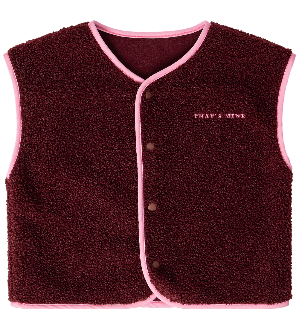 That's Mine Fleeceweste - Jordan - Dark Cherry m. Katzenrücken - Thats Mine - 1½ Jahre (86) - Fleecejacken