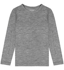 CeLaVi Bluse - Merino Uld - Quiet Shade