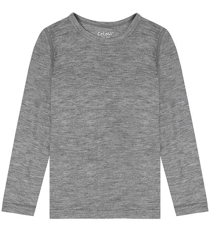 CeLaVi Bluse - Merino Uld - Quiet Shade