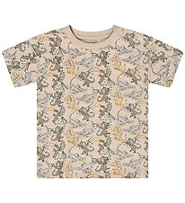 Minymo T-shirt - AOP - Feather Gray