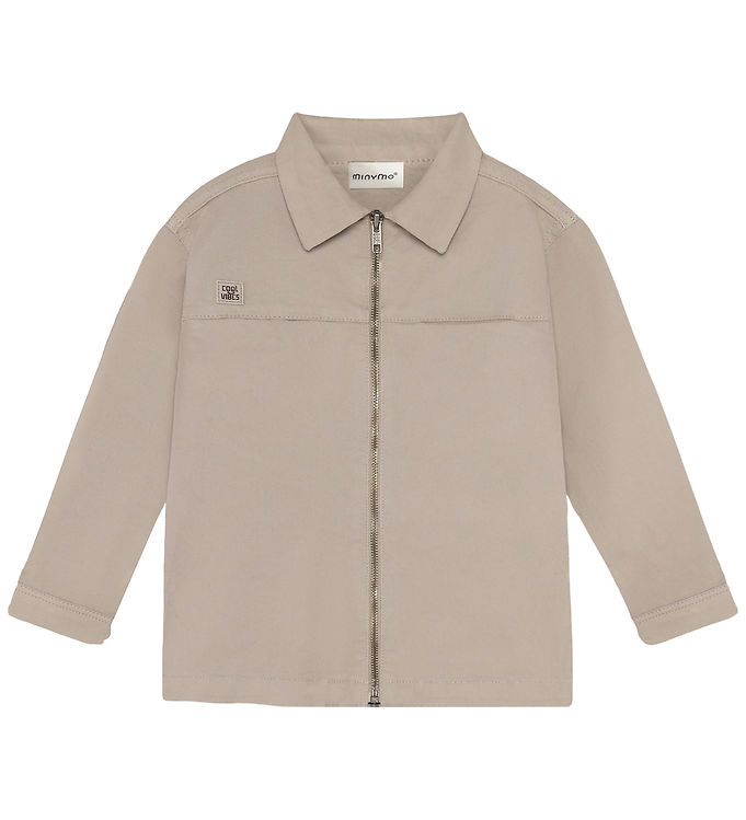 Minymo Skjorte - Twill - Feather Gray