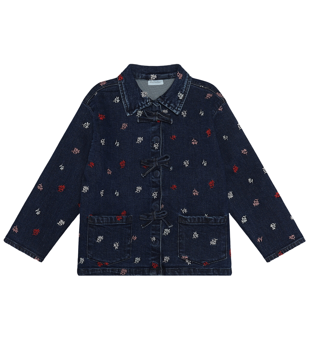 Minymo Jeansjacke - Verwaschene Jeans AOP - Minymo - 9 Jahre (134) - Denimjacken