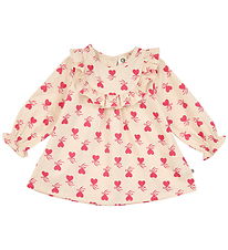 Müsli Kjole l/æ - Baby - Love Letter - Oak/Rouge Red